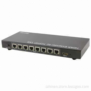 1x8 HDMI Extender by TCP/IP with Sender and Receiver